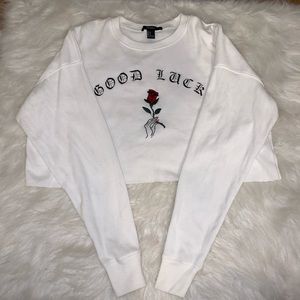 Forever21 long sleeve cropped top